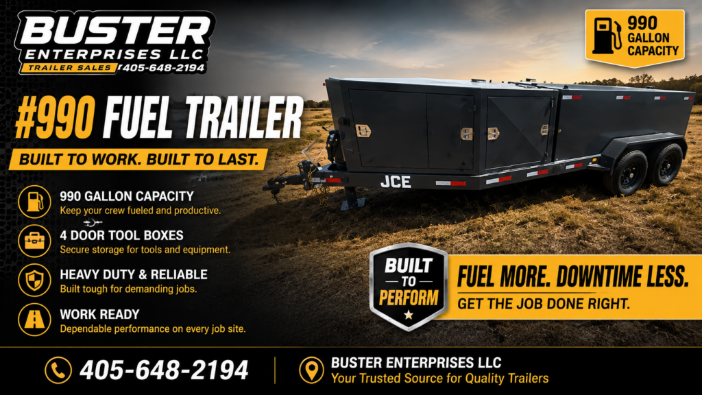 990 fuel Trailer with 4 door tool boxes